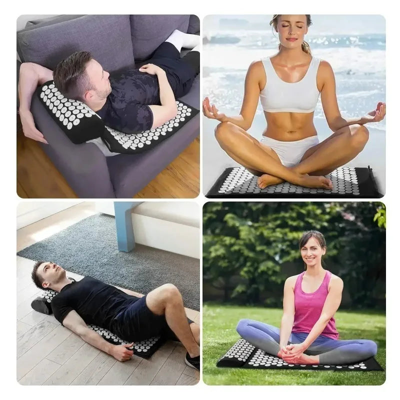 Acupressure Mat & Pillow Set | Stress Relief, Back Pain & Deep Muscle Relaxation