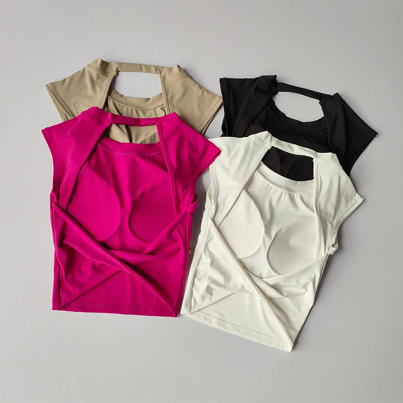 Open Back Gym Top | Quick-Dry, Multi-Colour | Women's Activewear | RestWellActive